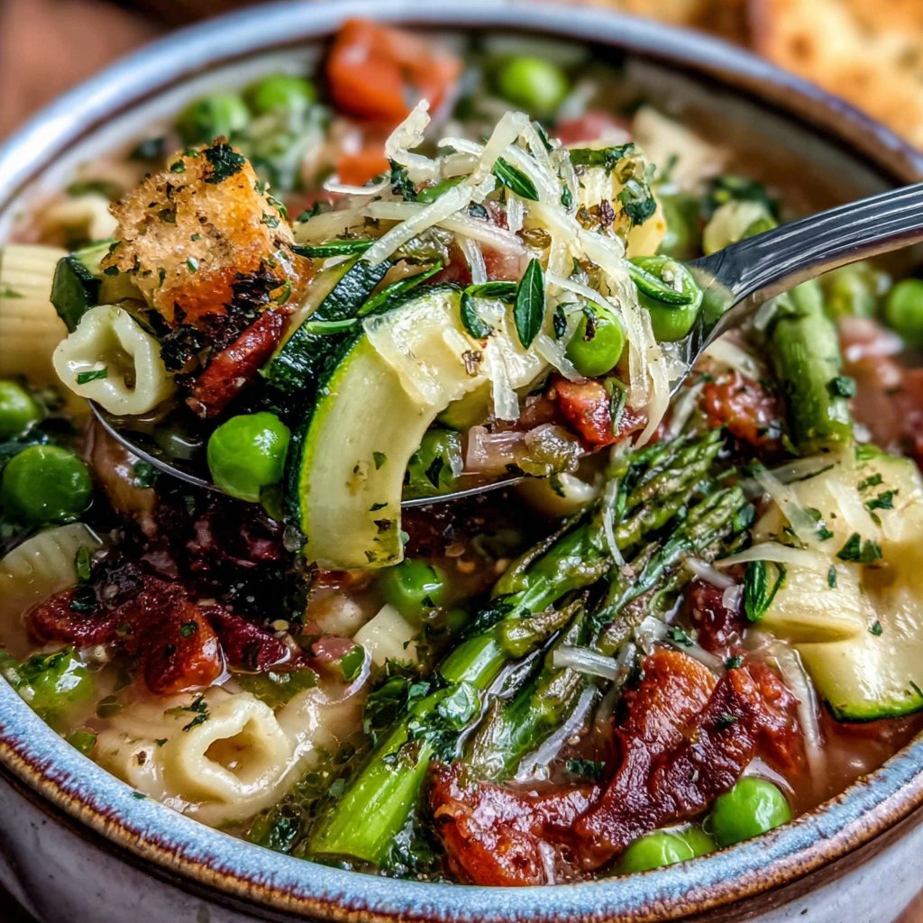 Simple Spring Minestrone Soup