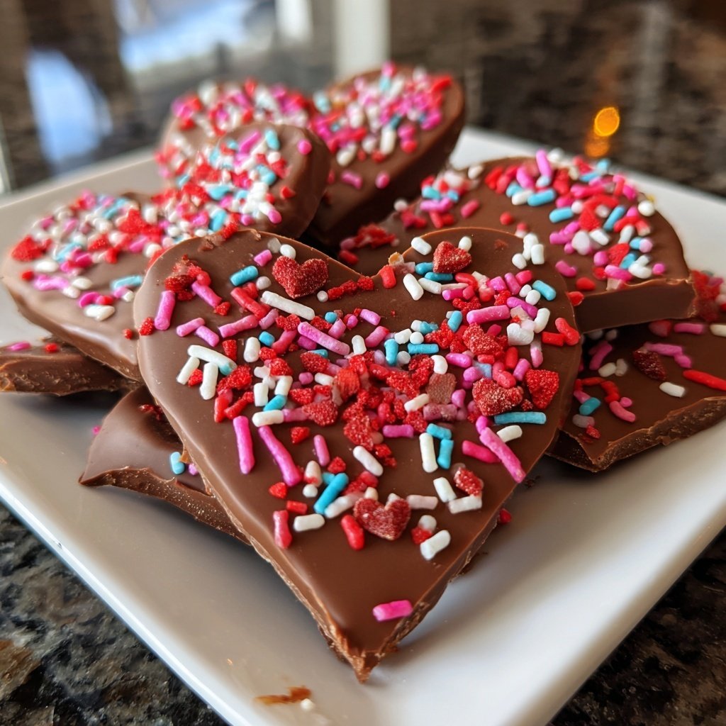 Valentines Treats Chocolate Bark