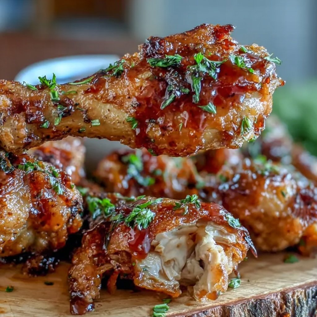 Drumstick Chicken With Honey Garlic Sauce