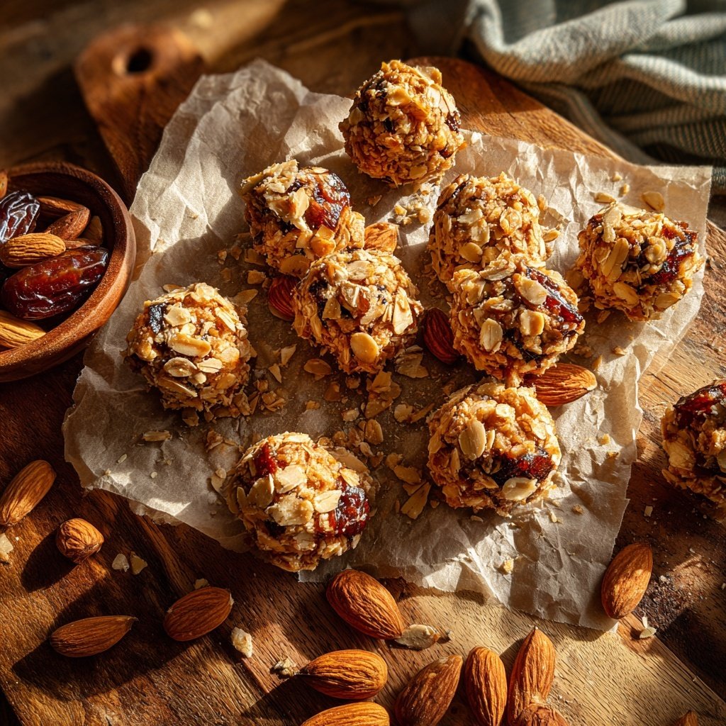 Healthy Almond Date Snack Bites