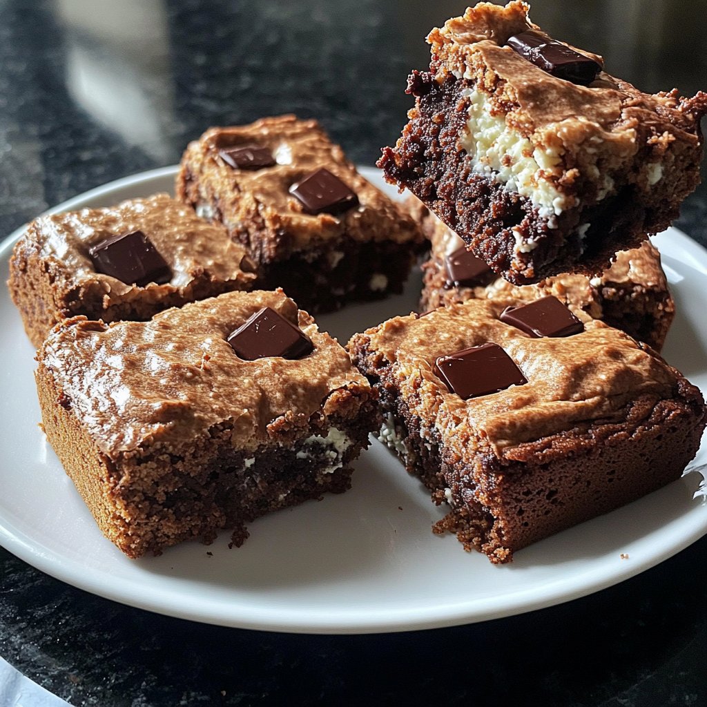 Cottage Cheese Brownies with Dark Chocolate Chunks
