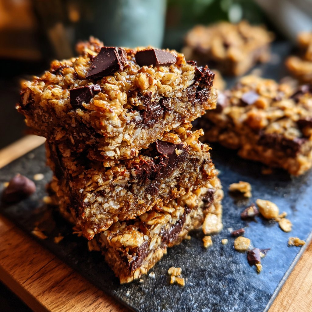 Chocolate Hazelnut Energy Squares