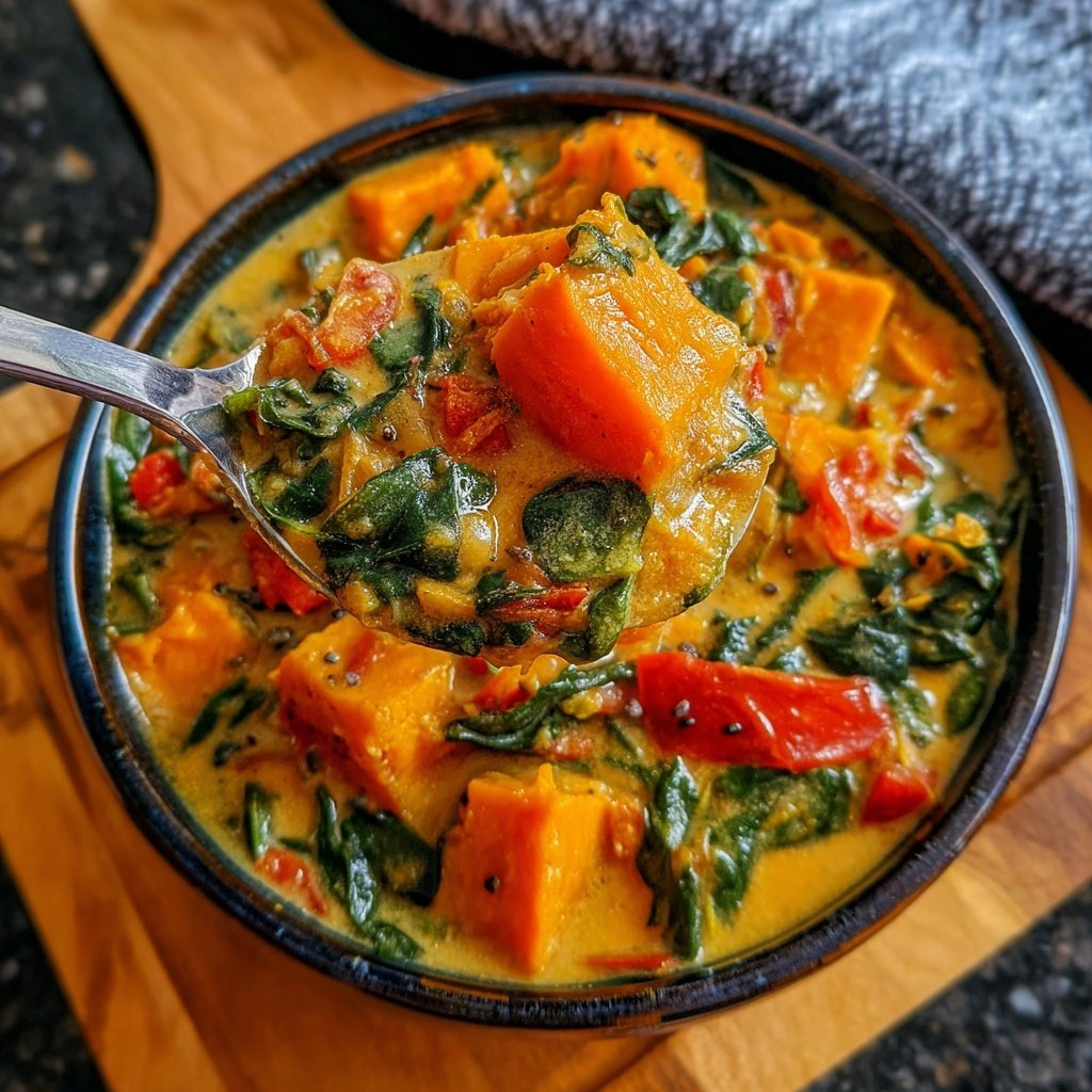 Healthy Crockpot Coconut Vegetable Stew