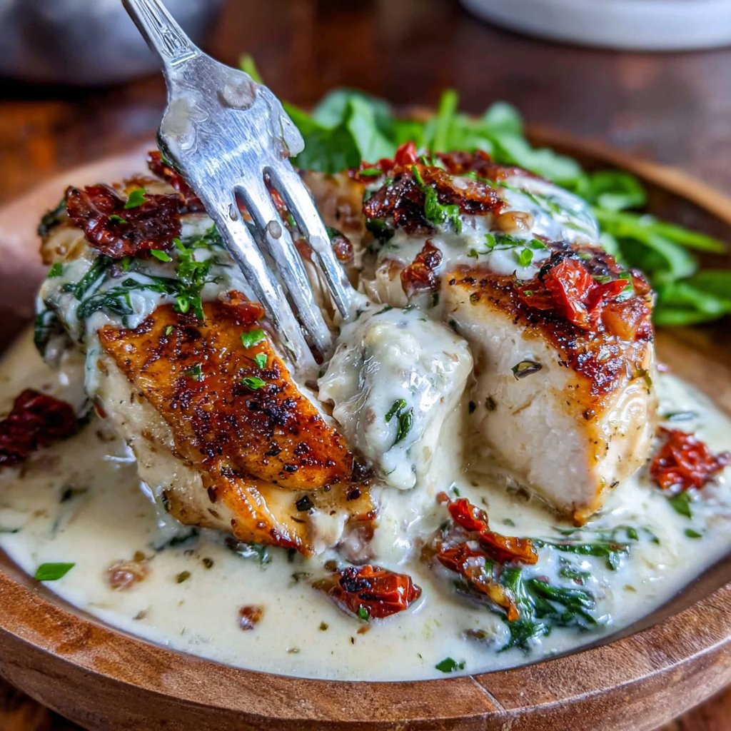 Creamy Tuscan Chicken With Spinach
