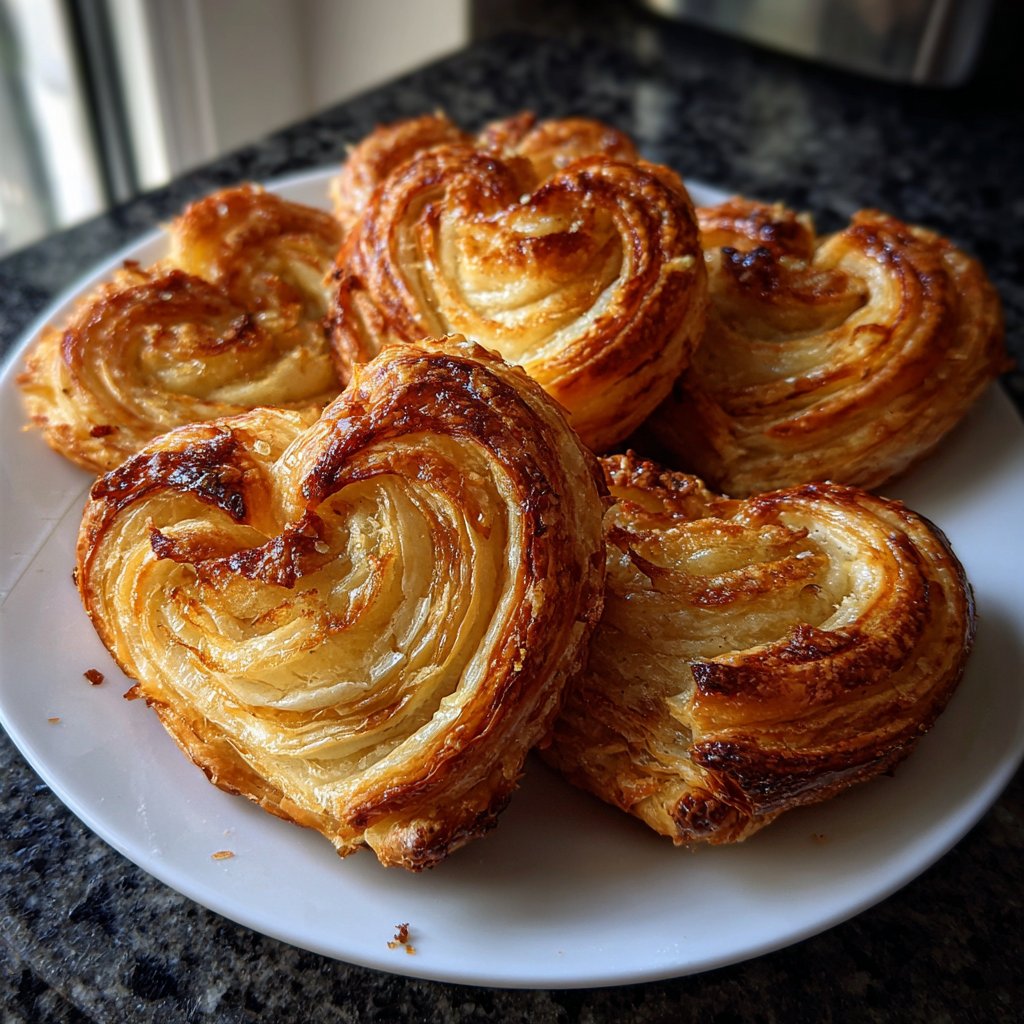 Heart-Shaped Puff Pastry Roses