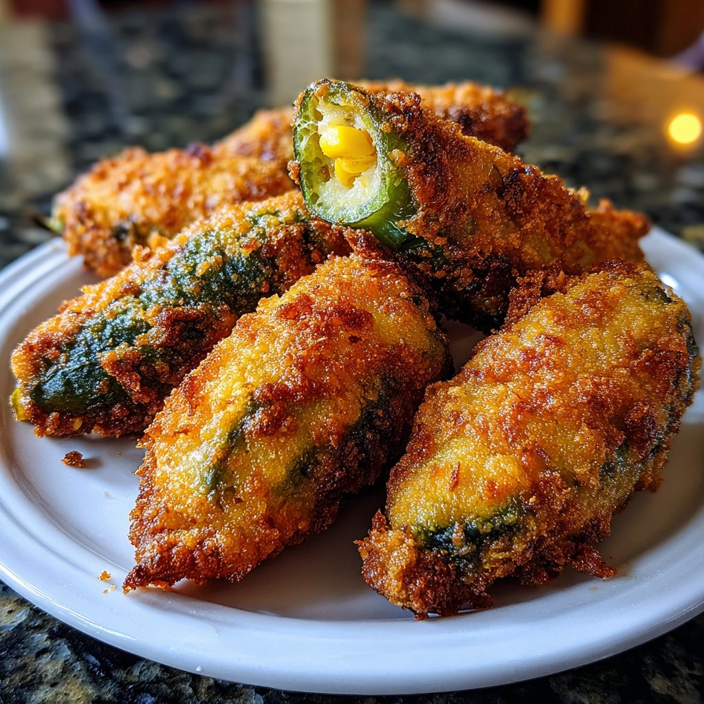 Jalapeno Poppers Stuffed with Corn