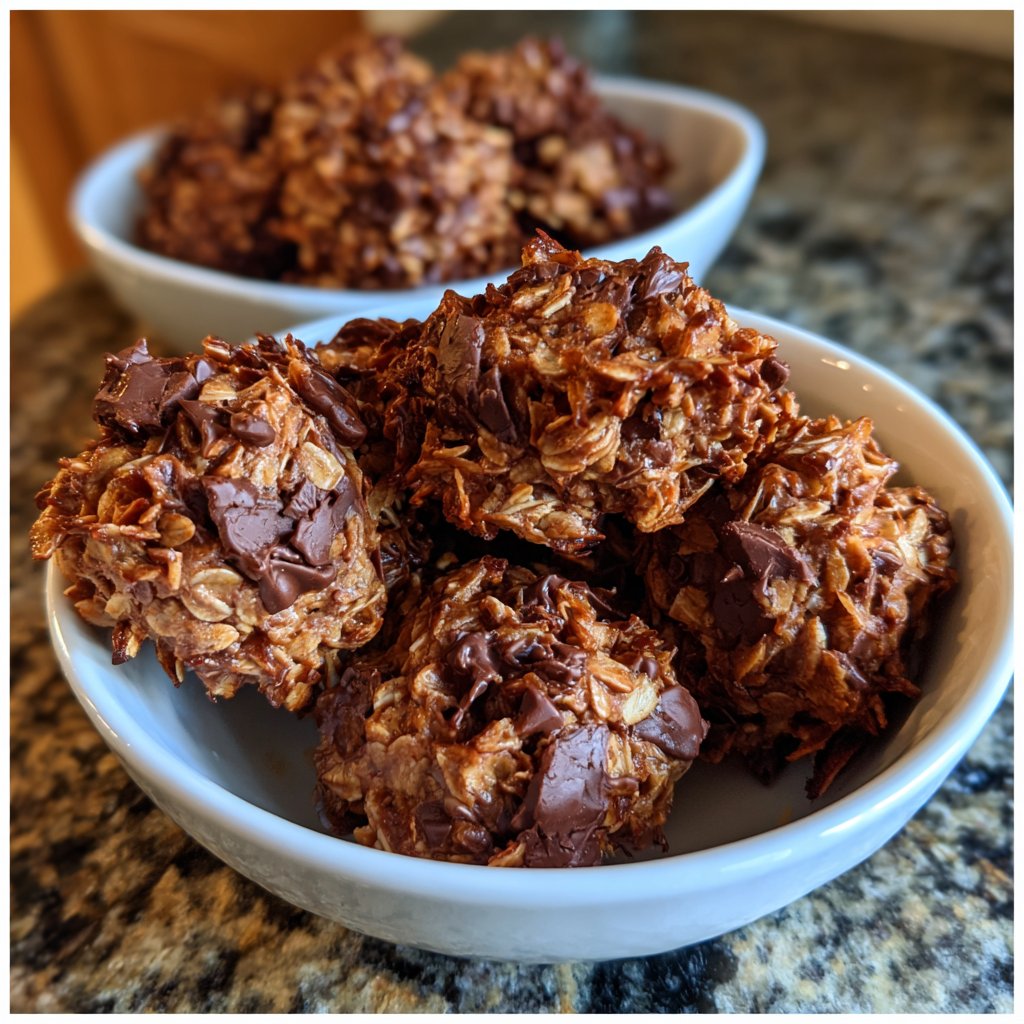 Chocolate Coconut Oat Clusters