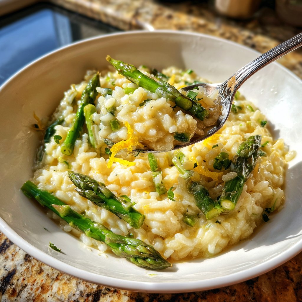 Romantic Asparagus Lemon Risotto