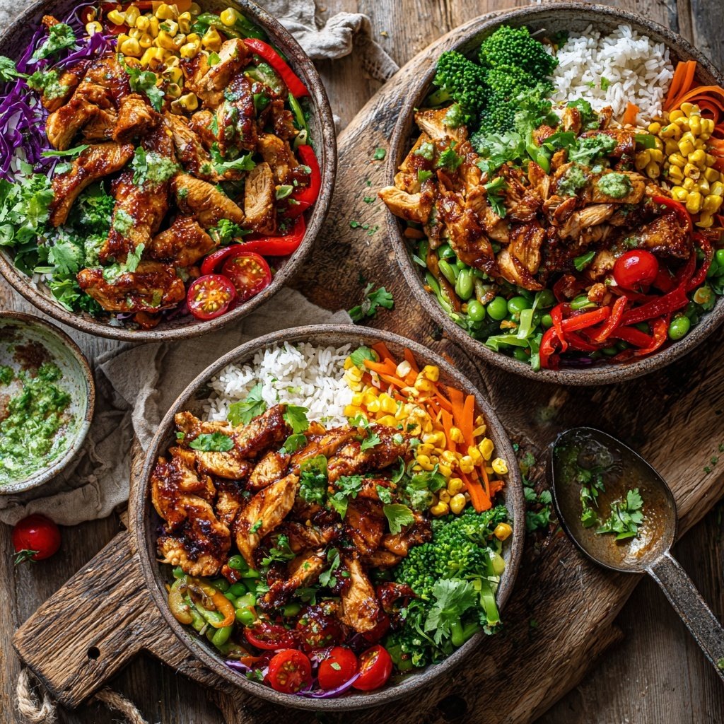 High Protein Chicken Meal Prep Bowls