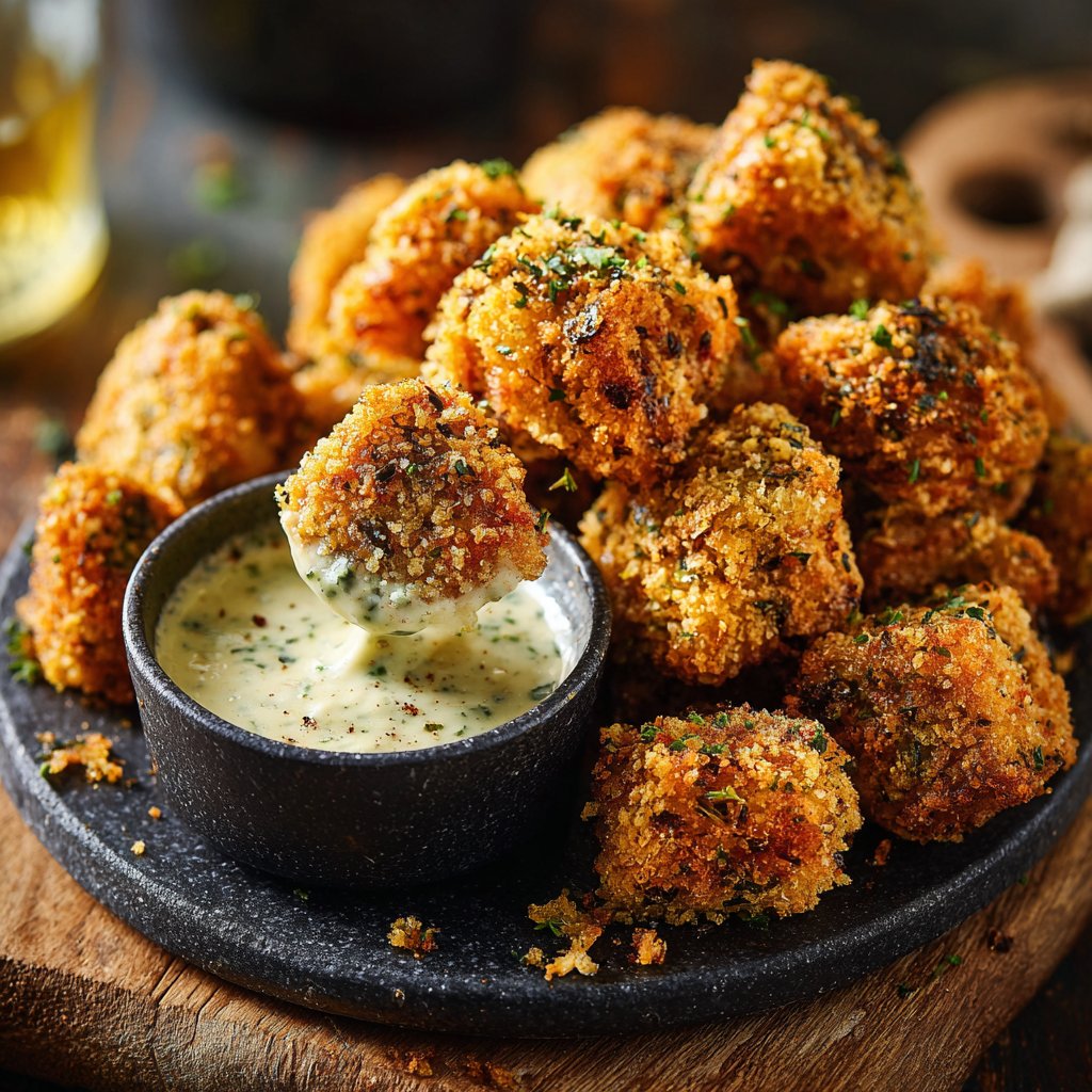 Crispy Cauliflower Herb Nuggets