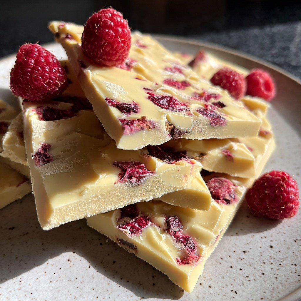 Raspberry White Chocolate Bark