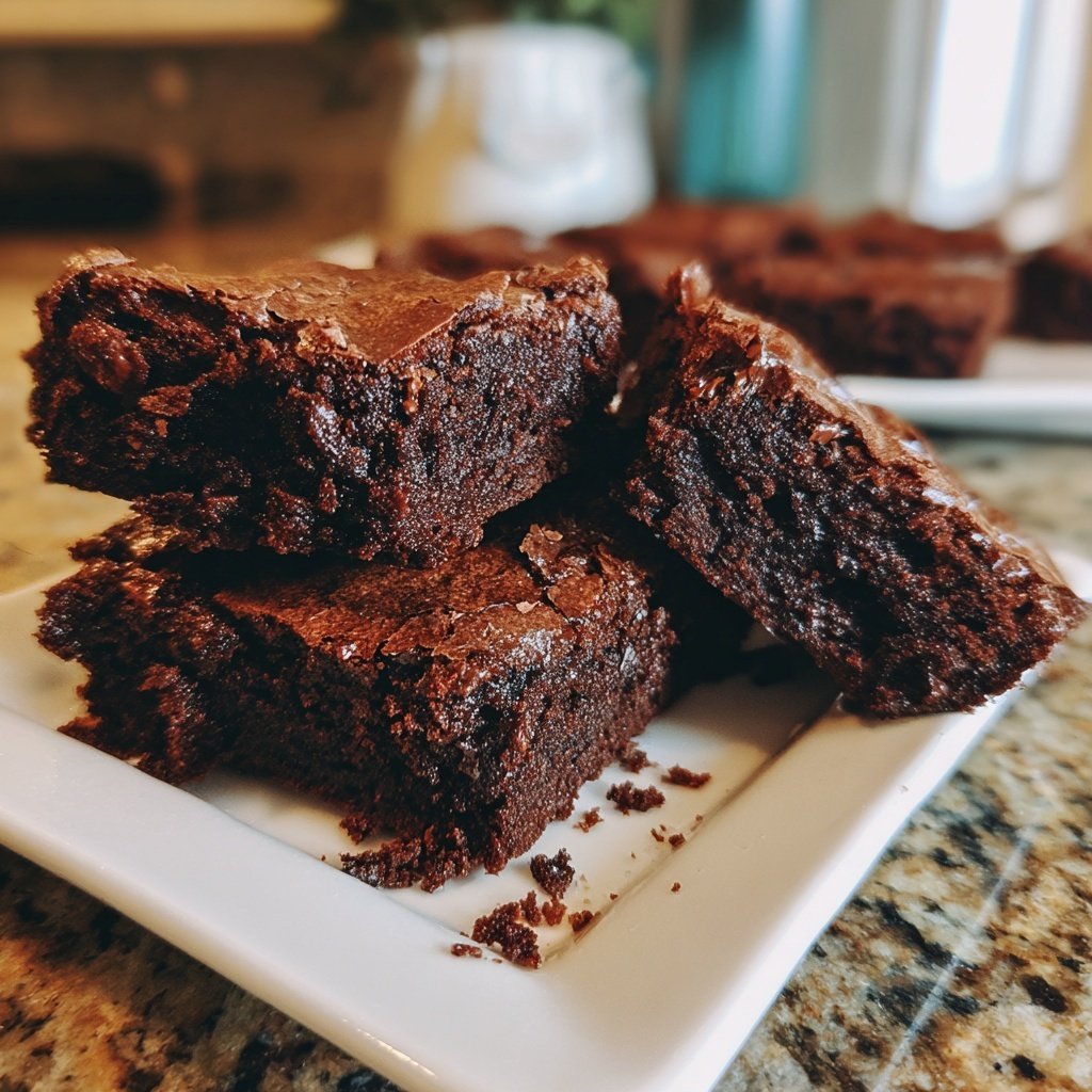 Cottage Cheese Brownies with Cocoa