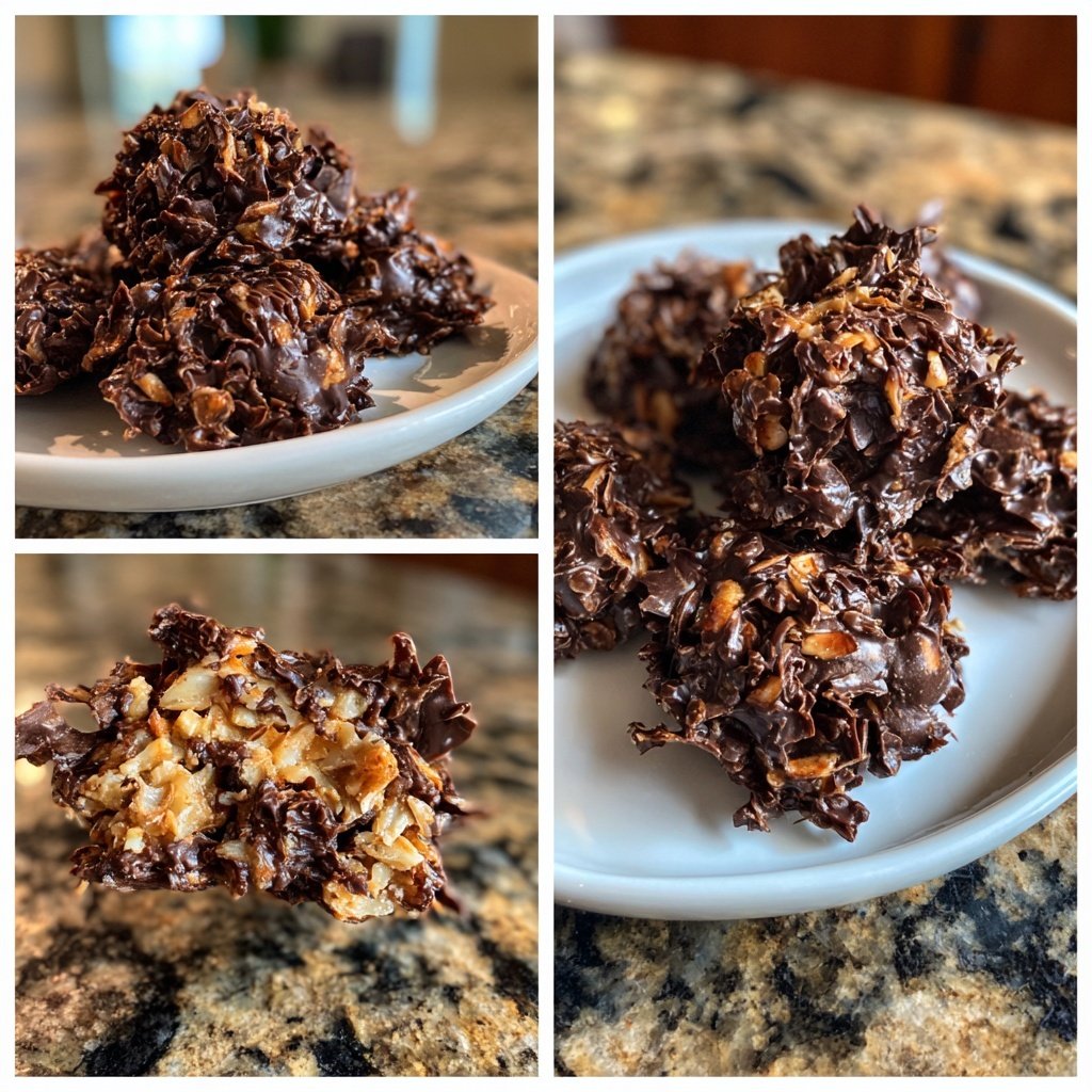 Chocolate Coconut Peanut Clusters