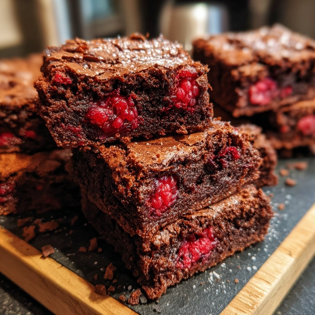 Chocolate Raspberry Brownies