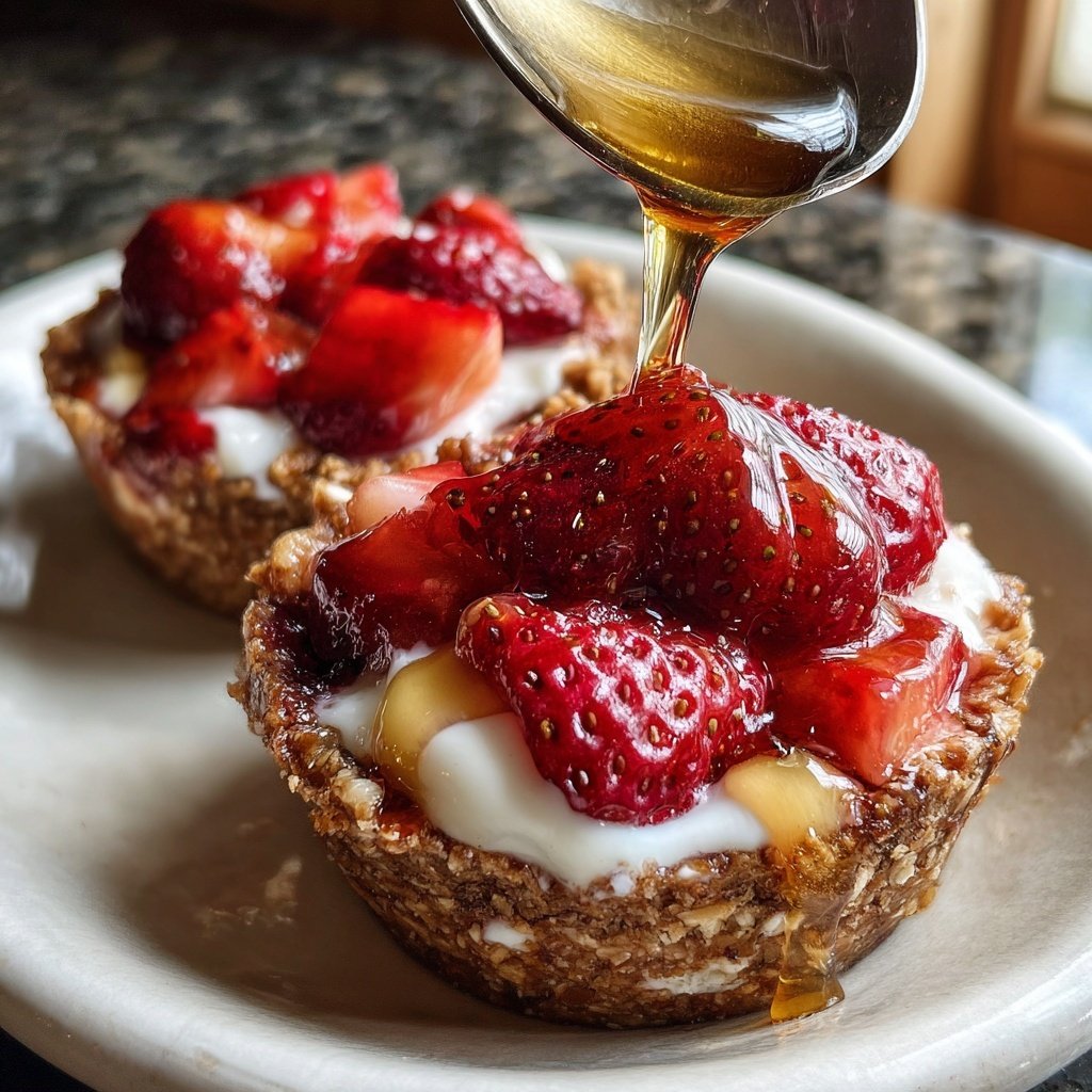 Strawberry Honey Breakfast Cups