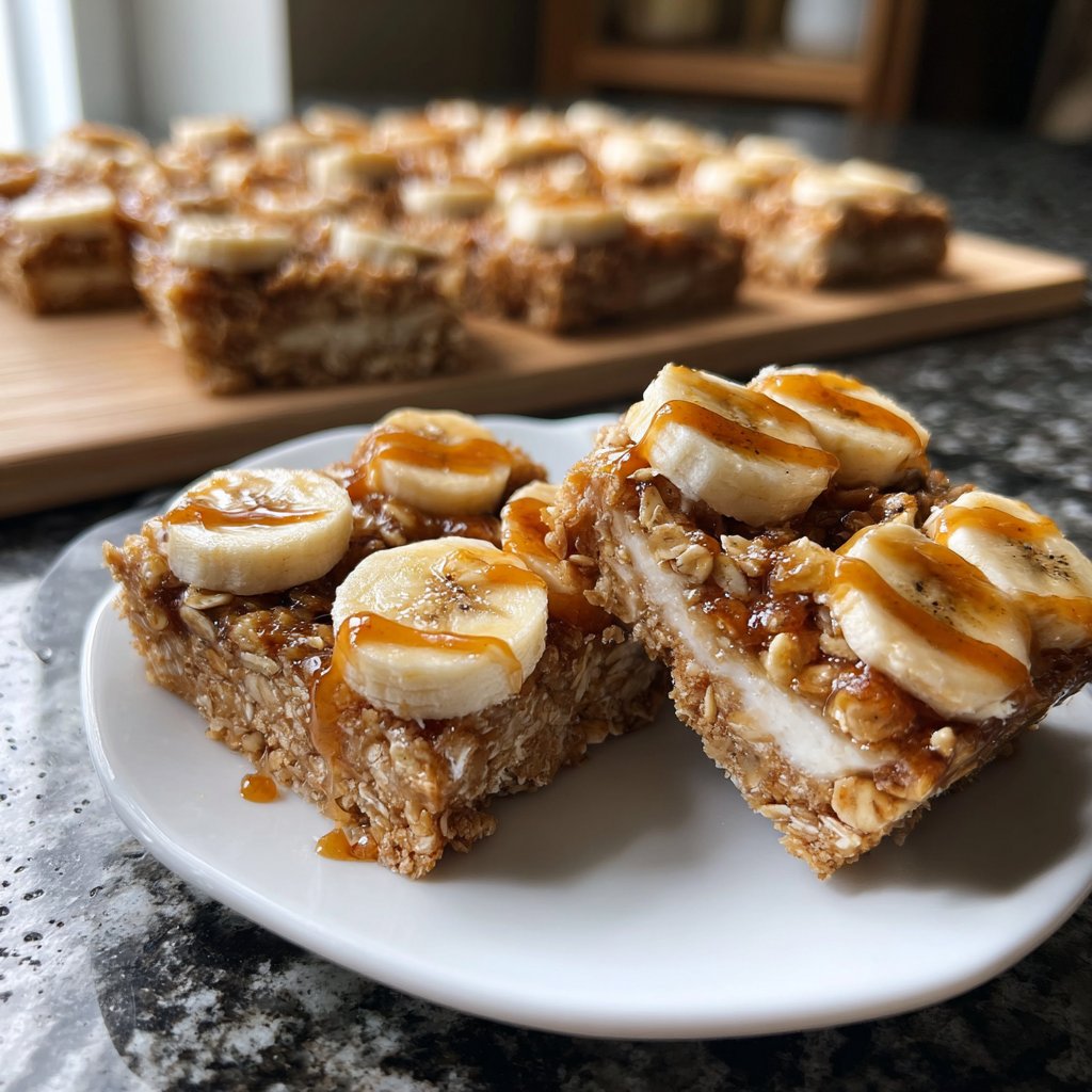 Banana Oat Yogurt Squares