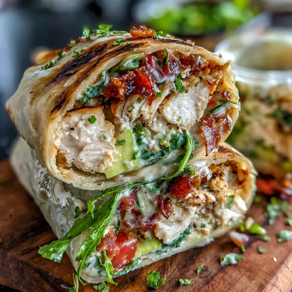 Healthy Chicken And Spinach Wrap