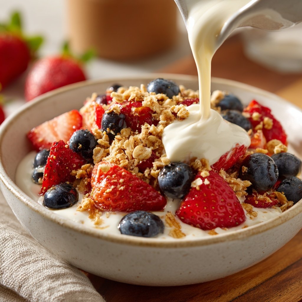 Valentine Breakfast Berry Yogurt Parfaits