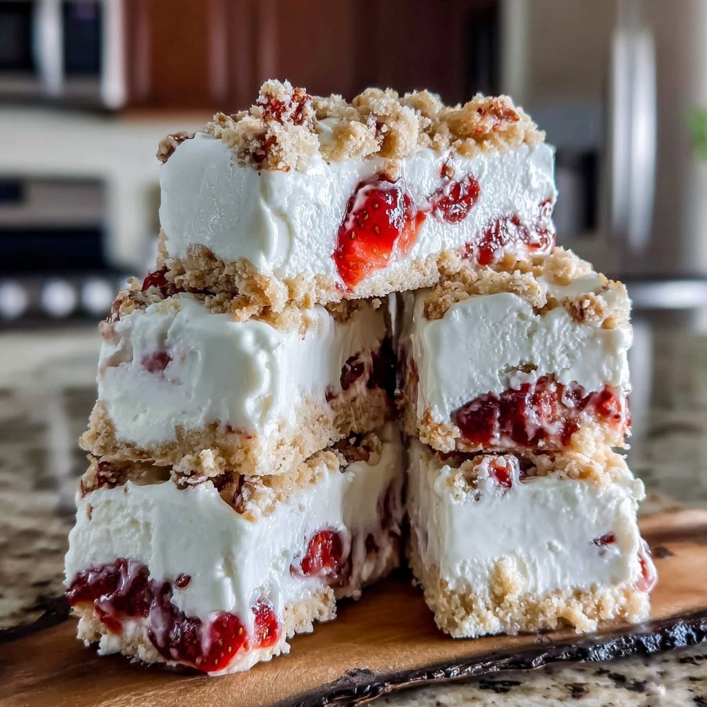Strawberry Shortcake Ice Cream Bars