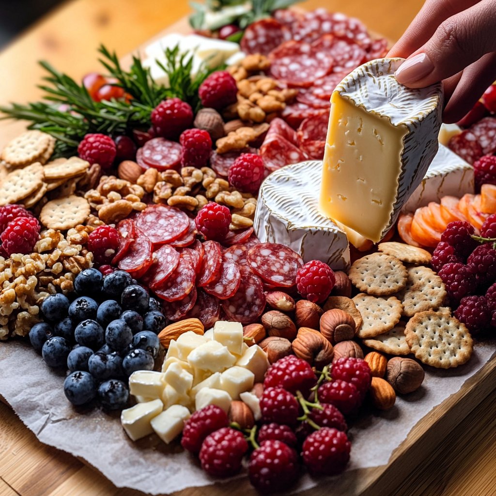 Super Bowl Charcuterie Board for Parties