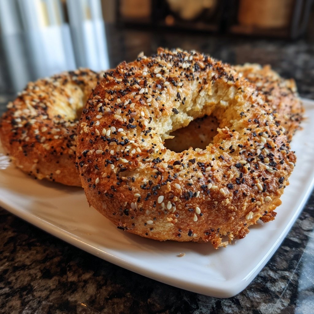 Protein Bagels With Sesame Seeds