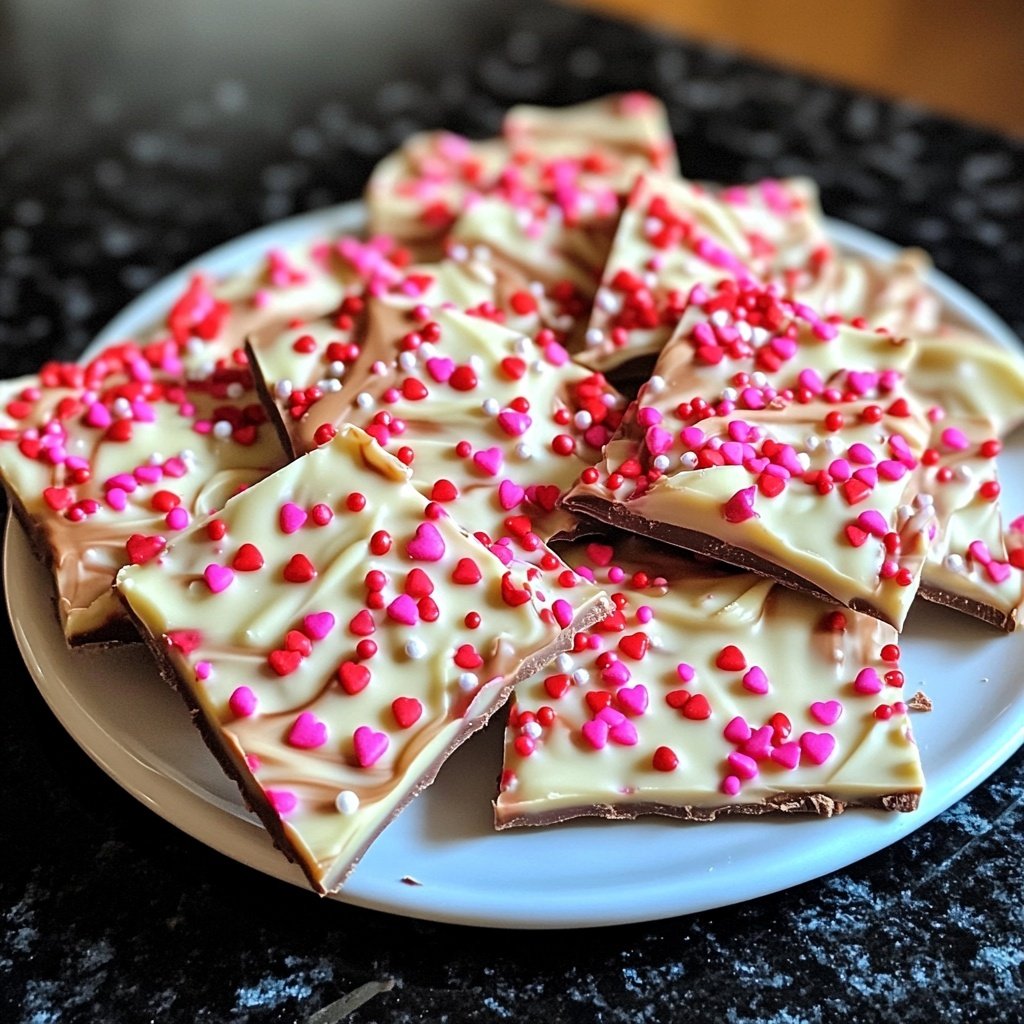 Valentines Treats Chocolate Bark