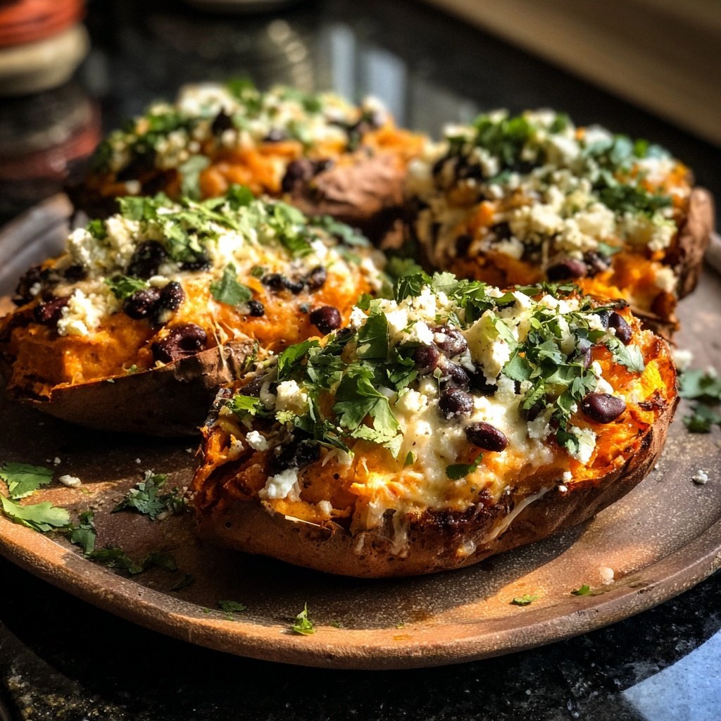 Valentine Dinner Stuffed Sweet Potatoes